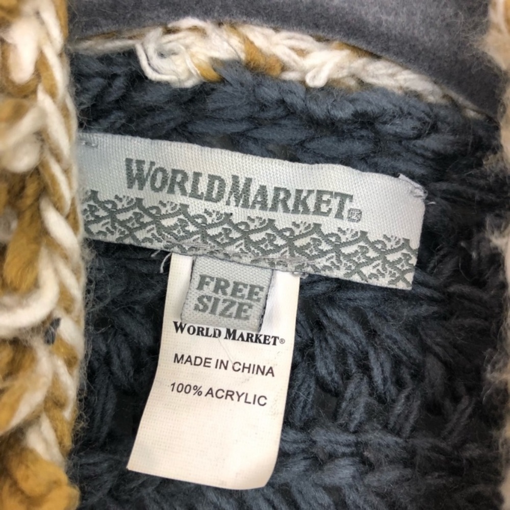 World market knit shrug poncho cardigan sweater - Picture 8 of 8